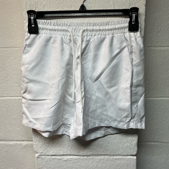 SHEIN White Drawstring Shorts - Picture 1 of 4